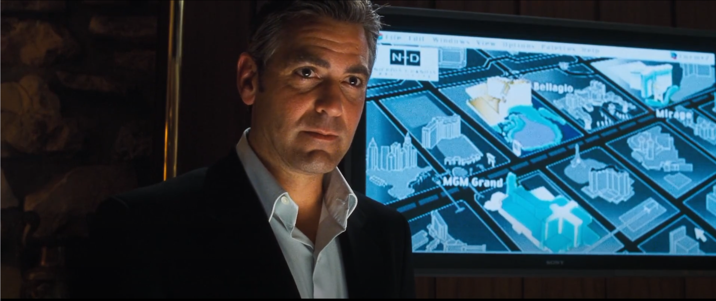 Danny Ocean Planning the Heist - Ocean’s Eleven (2001)